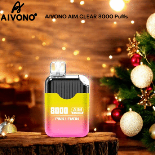 Aivono Aim Clear 8000 Puffs Disposable Vape 28ml E-Liquid 650mAh Battery Mesh Coil Available in 0% 2% 3% and 5% Nicotine