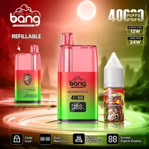 BANG 40000 Puffs B40S Disposable Vape 10ml E-Liquid 650mAh Battery Mesh Coil Nicotine 0% 2% 3% 5%