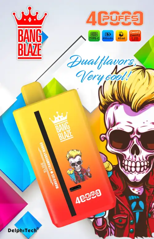 BANG BLAZE 40000 Puffs 12FLAVORS BK40S Disposable Vape 40ml E-Liquid 650mAh