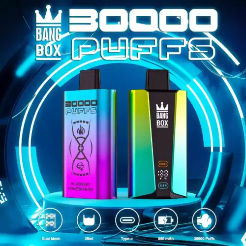 BANG BOX 30000 Puffs Disposable Vape 35mL E-Liquid 850mAh Battery Mesh Coil 0% 2% 3% 5% Nicotine