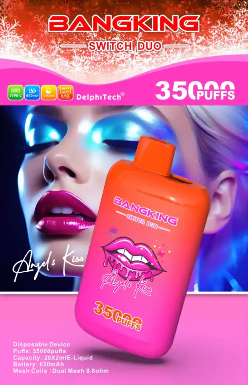 BANG KING 35000 Puffs B35K DUO Disposable Vape 56ml E-Liquid 650mAh Battery Dual Mesh Coil Nicotine 0% 2% 3% 5%