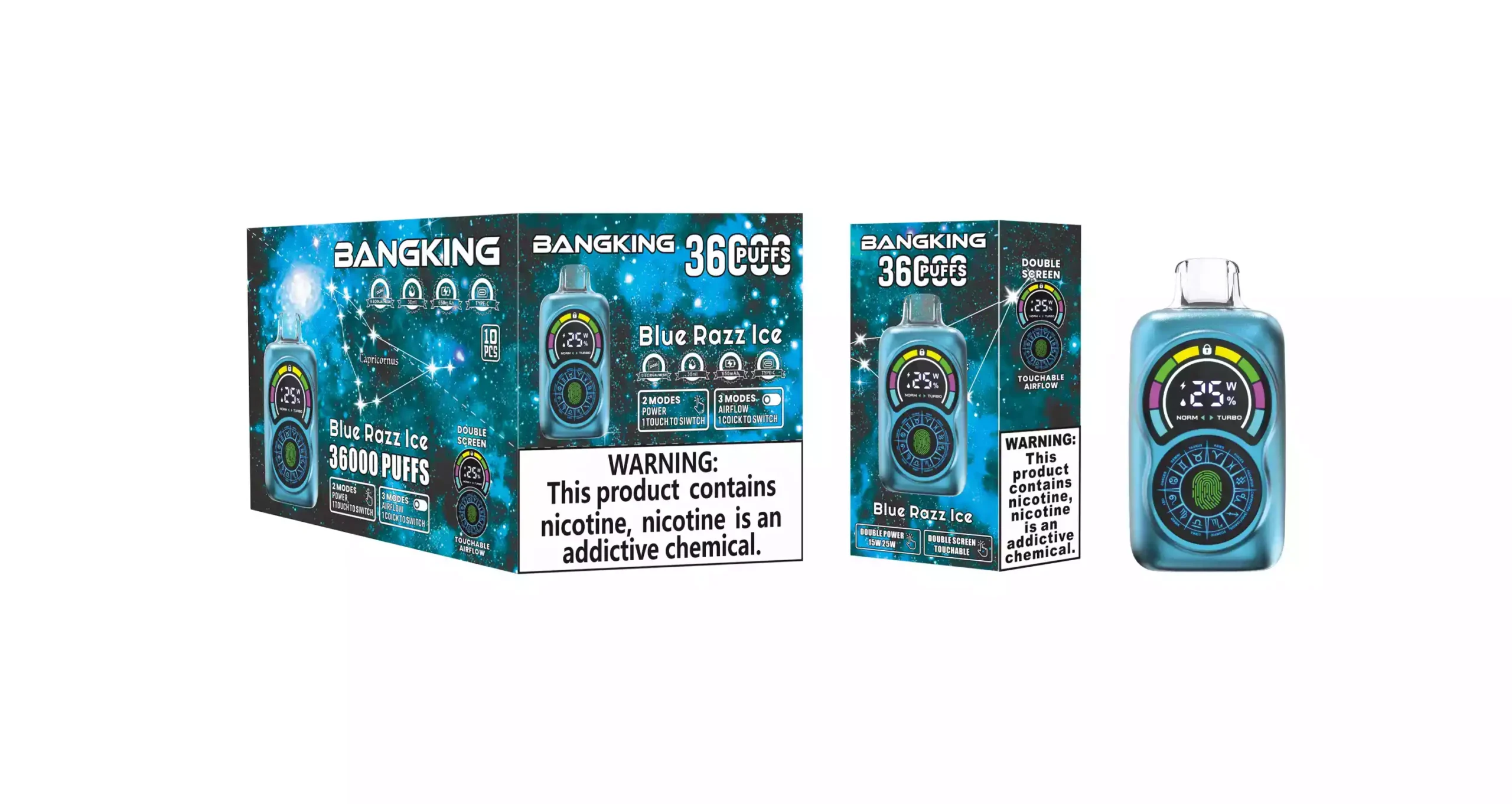 BANG KING 36000 Puffs Disposable Vape 30ml E-Liquid 650mAh Battery Mesh Coil Nicotine 0% 2% 3% 5%