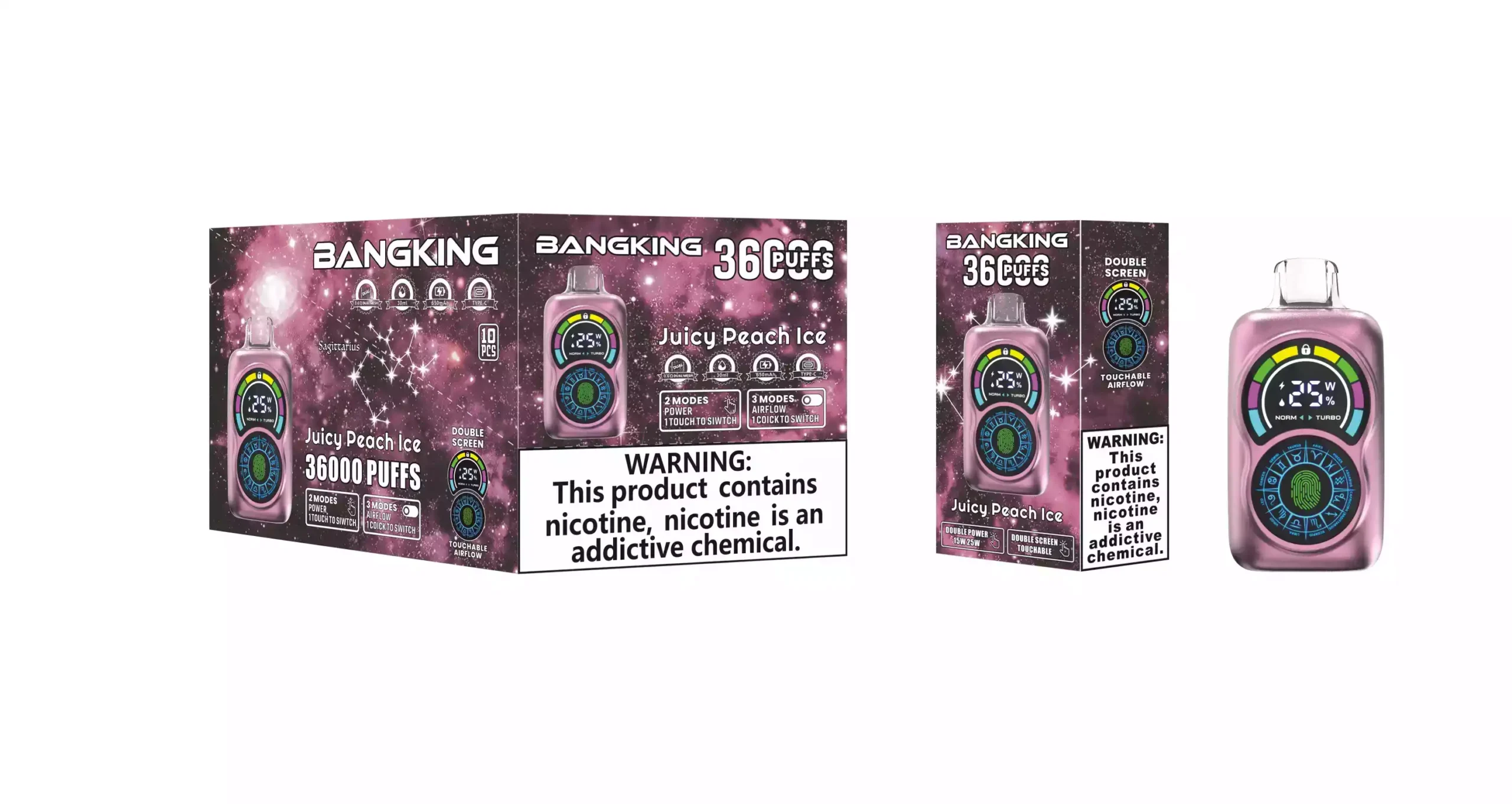 BANG KING 36000 Puffs Disposable Vape 30ml E-Liquid 650mAh Battery Mesh Coil Nicotine 0% 2% 3% 5%