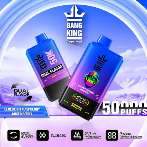 BANG KING 50000 Puffs BK50 Disposable Vape 50ml E-Liquid 850mAh Battery Mesh Coil
