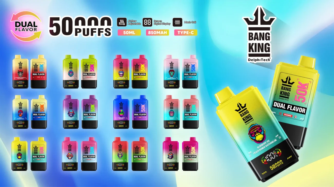 BANG KING 50000 Puffs BK50 Disposable Vape 50ml E-Liquid 850mAh Battery Mesh Coil