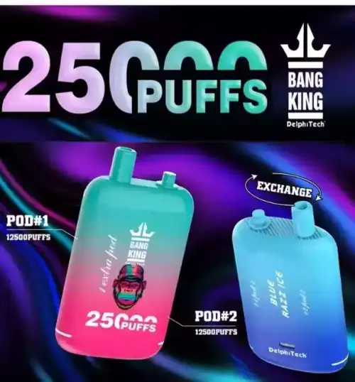 BANG King 25000 Puffs Disposable Vape 4ml E-Liquid 650mAh Battery Mesh Coil Nicotine 5%