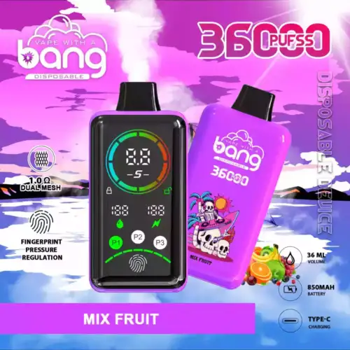 Bang 36000 Puffs Disposable Vape 36ml E-Liquid 850mAh Battery Mesh Coil Nicotine 0% 2% 3% 5%