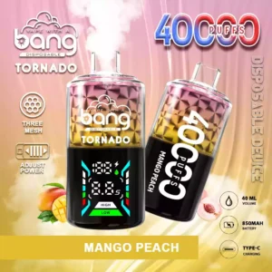 Bang 40000 Puffs Vape jetable 40ml E-Liquid 850mAh Battery Mesh Coil Nicotine 0% 2% 3% 5%