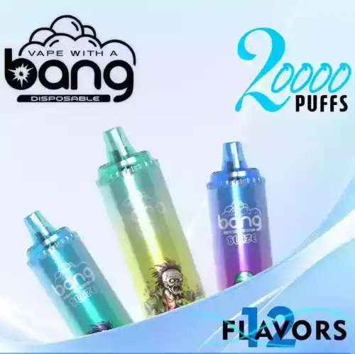 Bang Blaze 20000 Puffs Disposable Vape 25ml E-Liquid 650mAh Battery Mesh Coil Available in 0% 2% 3% and 5% Nicotine