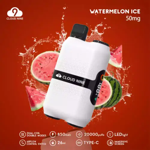 CLOUD NINE D33 28000 Puffs Disposable Vape 26ml E-Liquid 500mAh Battery Mesh Coil Nicotine 0% 5%