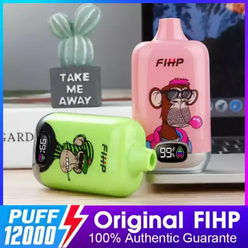 FIHP 12000 Puffs Disposable Vape 20ml E-Liquid 650mAh Battery Mesh Coil Nicotine 2% 5%