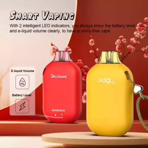 Grativape Boom 9000 Puffs Disposable Vape 14ml E-Liquid 600mAh Battery Mesh Coil 0% 2% 3% & 5% Nicotine
