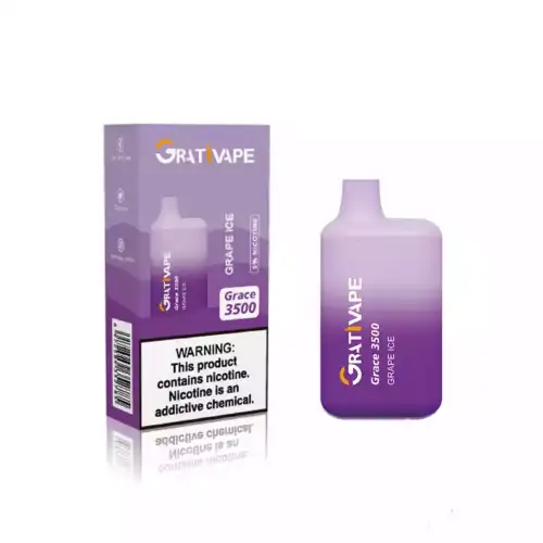 Grativape Grace 3500 Puffs Disposable Vape 8ml E-Liquid 550mAh Battery Mesh Coil 0% & 5% Nicotine