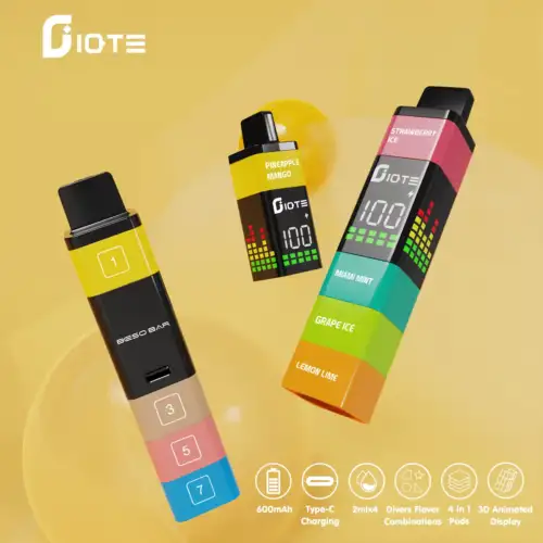 IQTE 2400 Puffs Disposable Vape 8mL E-Liquid 600mAh Battery Mesh Coil