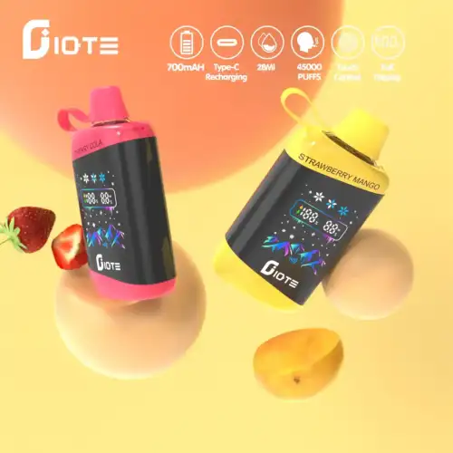 IQTE 45000 Puffs Disposable Vape 28ml E-Liquid 700mAh Battery Mesh Coil Nicotine 0% 2% 3% 5%