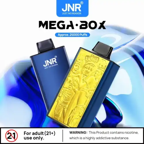 JNR Mega Box 25000 Puffs Disposable Vape 30ml E-Liquid 850mAh Battery Dual Mesh Coil 0%2%5% Nicotine