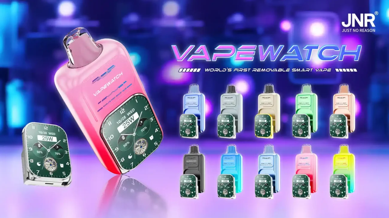 JNR Vape Watch 30000 Puffs Disposable Vape 19ml E-Liquid 1000mAh Battery 5% Nicotine