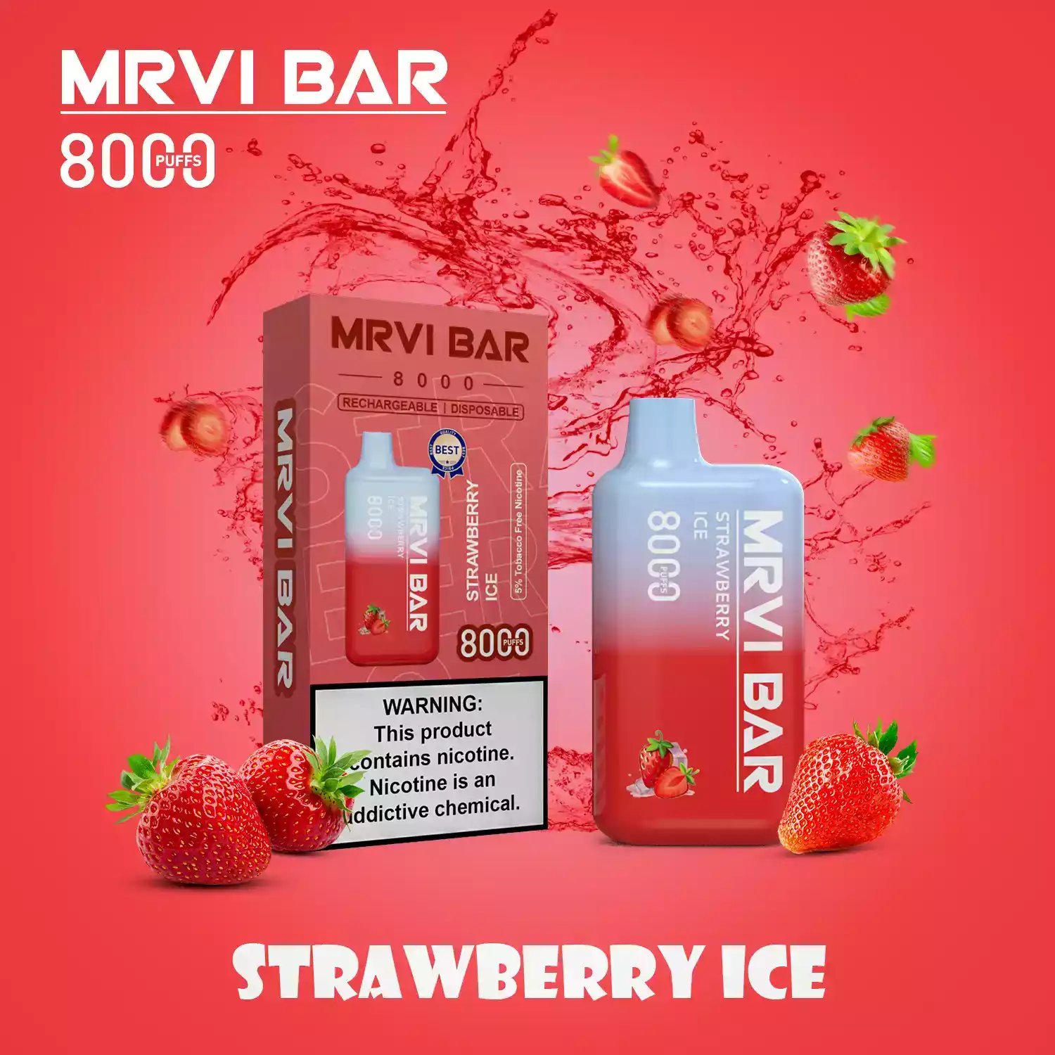 MRVI BAR 8000 Puffs Disposable Vape Compact Powerful and FlavorfulMRVI BAR 8000 Puffs Disposable Vape Compact Powerful and Flavorful