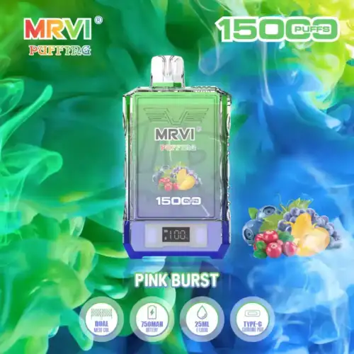 MRVI PUFFING 15000 Puffs Disposable Vape 25ml E-Liquid 750mAh Battery Dual Mesh Coil