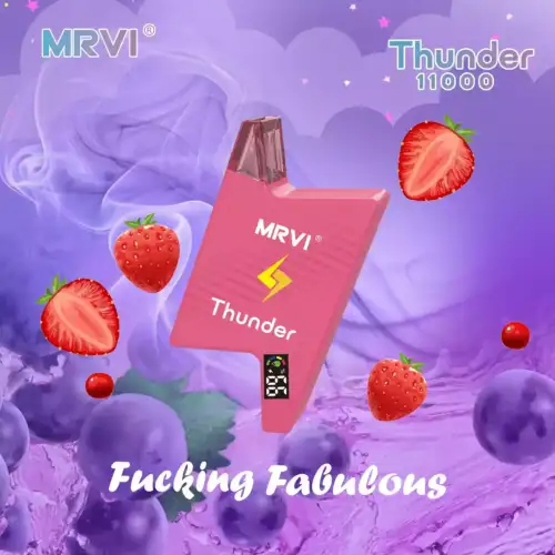 MRVI Thunder 11000 Puffs Disposable Vape 19ml E-Liquid 600mAh Battery Mesh Coil