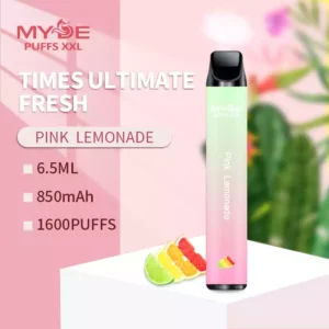 MYDE PUFFS XXL 1600 Puffs Disposable Vape 6.5ml E-Liquid 850mAh Battery Mesh Coil 2% Nicotine