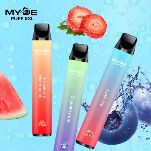 MYDE PUFFS XXL 1600 Puffs Disposable Vape 6.5ml E-Liquid 850mAh Battery Mesh Coil 2% Nicotine