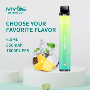 MYDE PUFFS XXL 1600 Puffs Disposable Vape 6.5ml E-Liquid 850mAh Battery Mesh Coil 2% Nicotine
