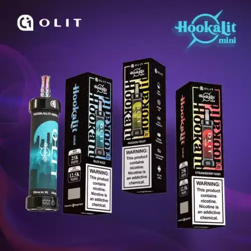 OLIT HOOKALIT Mini 25000 Puffs Disposable Vape 25ml E-Liquid Mesh Coil 0.35% Nicotine