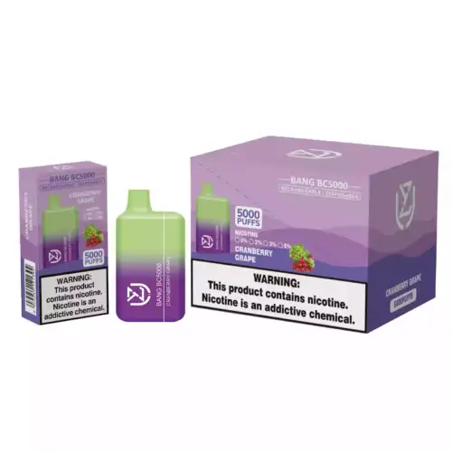 UZY Bang BC 5000 Puffs Vape Desechable 13ml E-Liquid 650mAh Batería Mesh Coil 0% 2% 3% Nicotina
