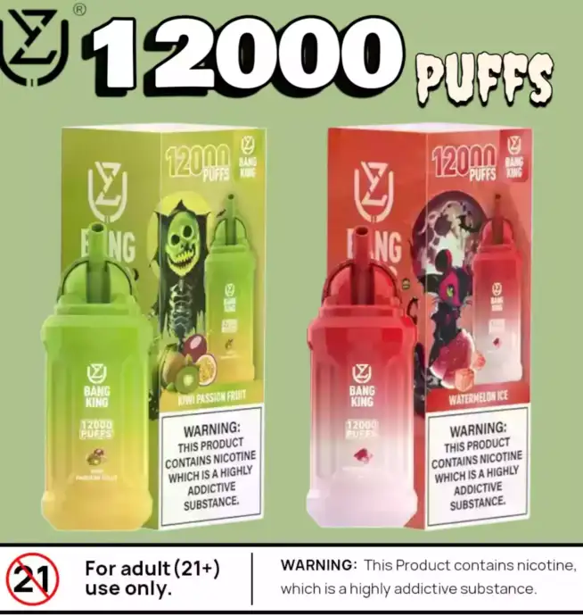 UZY Bang King 12000 Puffs Vapeador Desechable - Duradero y Sabroso