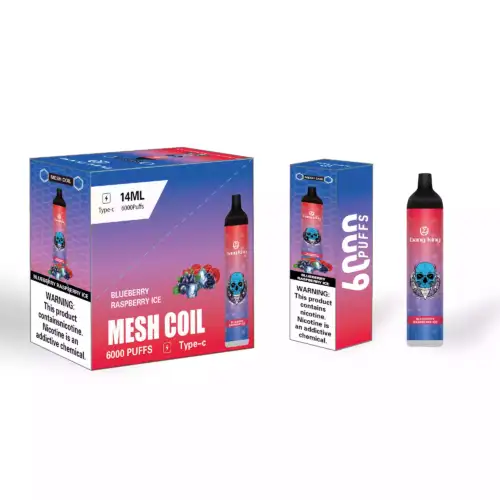 UZY Bang King 6000 Puffs Vape Desechable 14ml E-Liquid 1100mAh Batería Mesh Coil 0% 2% 3% 5% Nicotina