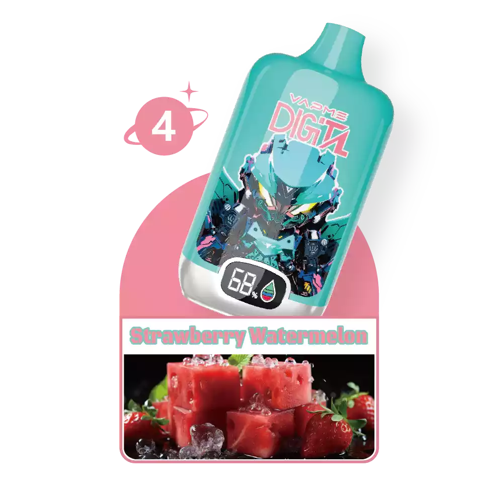 VAPME Digital 12000 Puffs Disposable Vape 20ml E-Liquid850mAh Battery Mesh Coil Nicotine 2% 5%