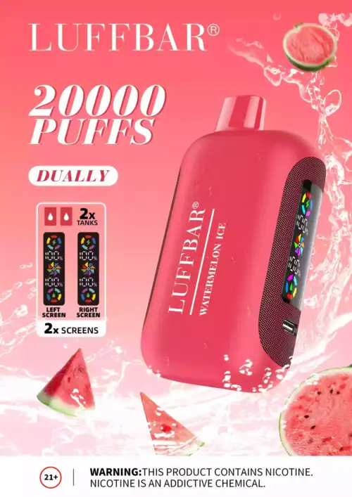VASY LUFFBAR Dually 20000 Puffs Disposable Vape Dual Mesh Coil Technology