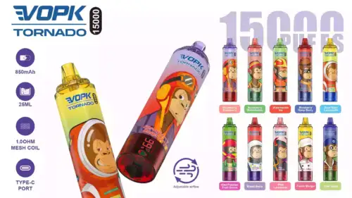 VOPK TORNADO 15000 Puffs Disposable Vape 25ml E-Liquid 850mAh Battery Mesh Coil