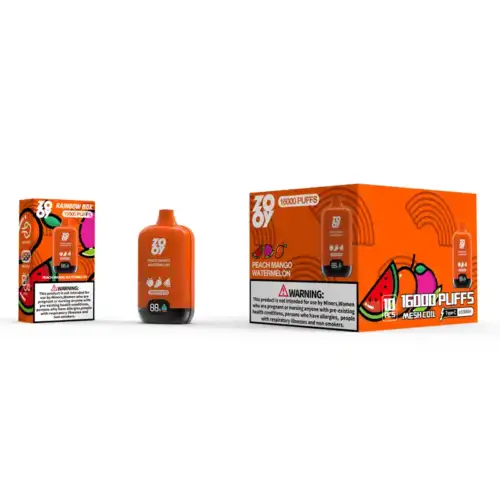 ZOOY RAINBOW 16000 Puffs Disposable Vape 26mL E-Liquid 650mAh Battery Mesh Coil Nicotine 2% & 5%