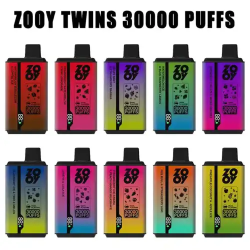 ZOOY Twins 30000 Puffs Disposable Vape Smart Display Dual Flavor Mesh Coil 650mAh Battery